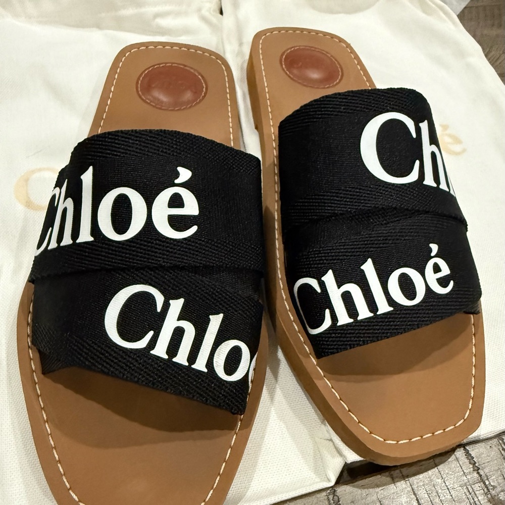 Black Slide Sandals